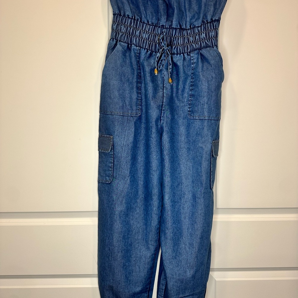 Stylish Blue Denim Jumpsuit